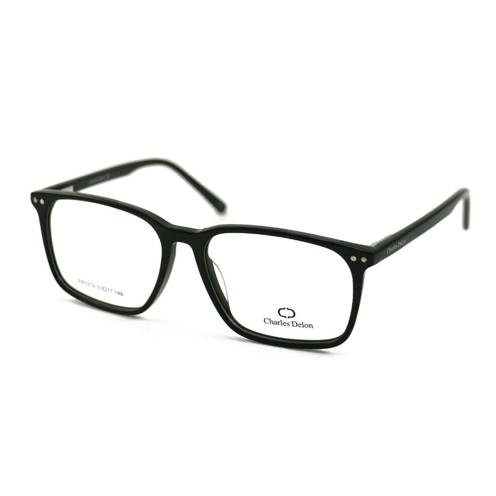 Charles Delon Square Style Black Frame